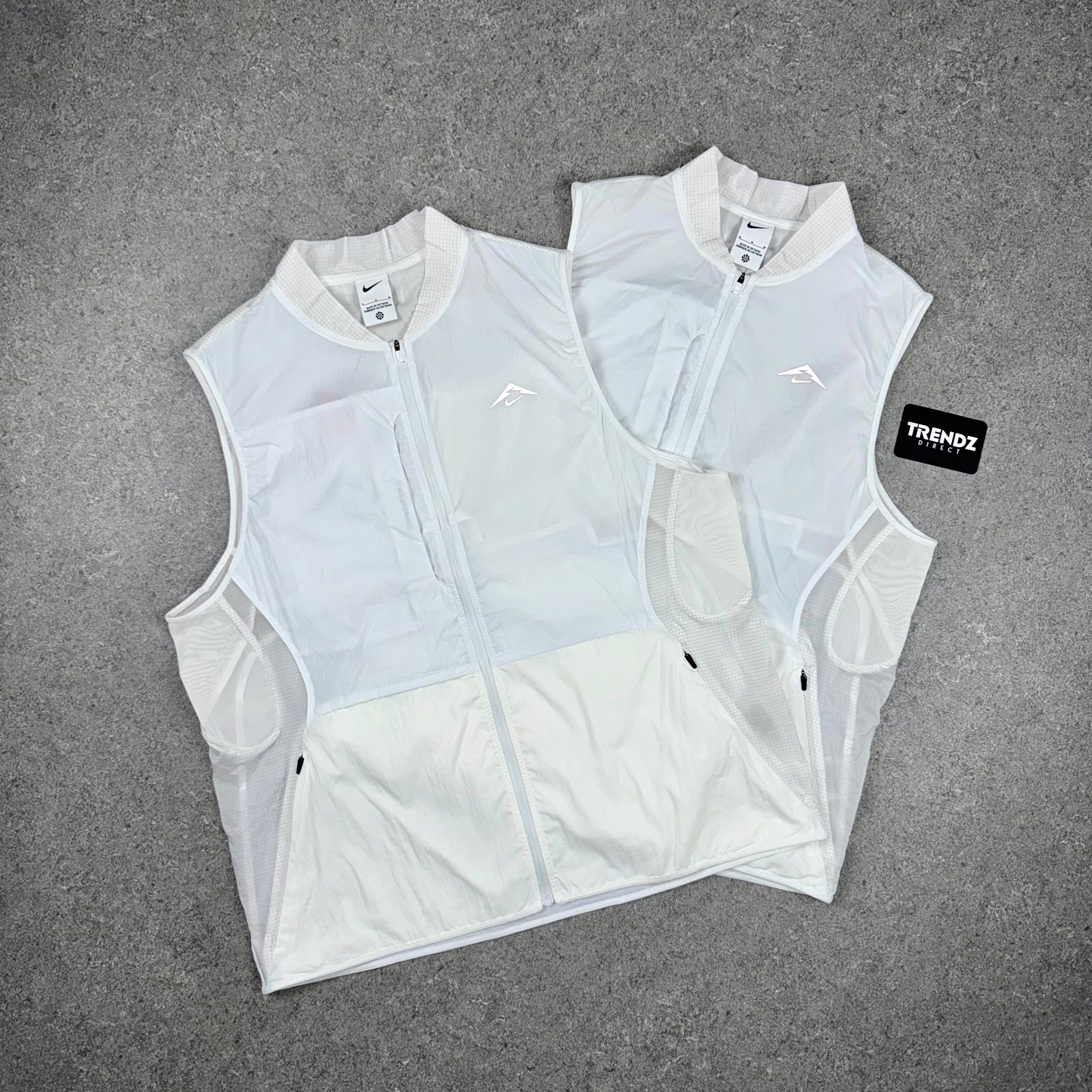 NIKE TRAIL GILET - WHITE