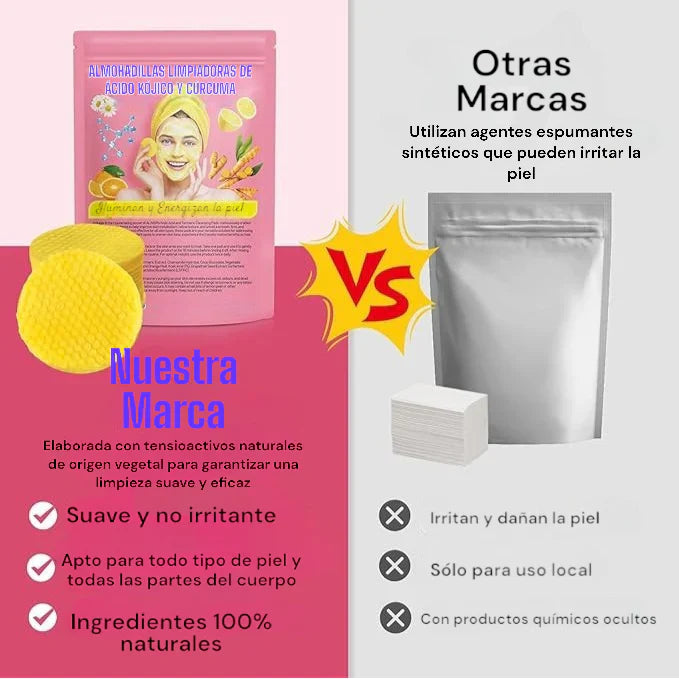 Almohadillas de Ácido Kójico y Cúrcuma - Bellezia Luxe