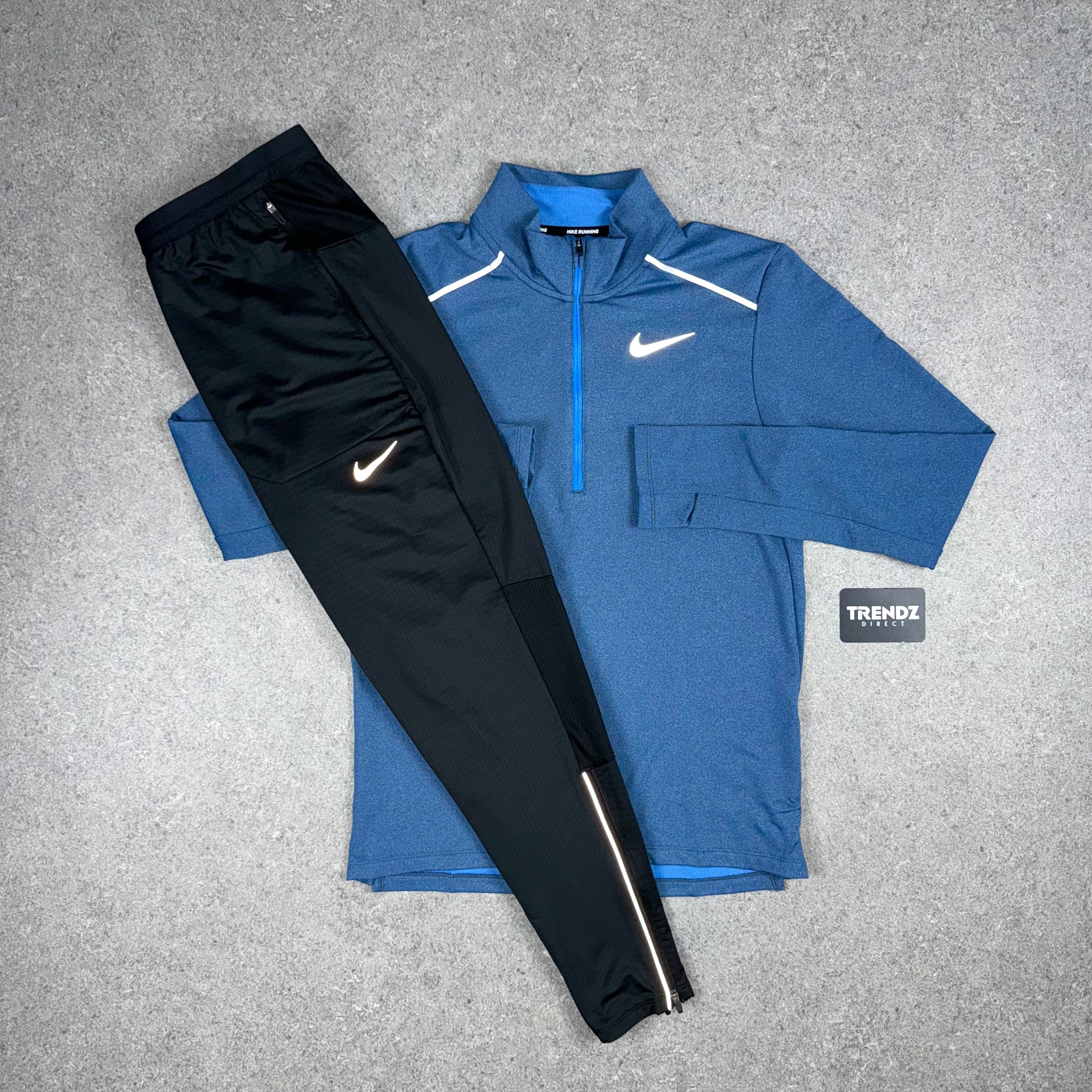 NIKE ELEMENT 3.0 HALF ZIP & PHENOM TRACKSUIT - OBSIDIAN/BLACK