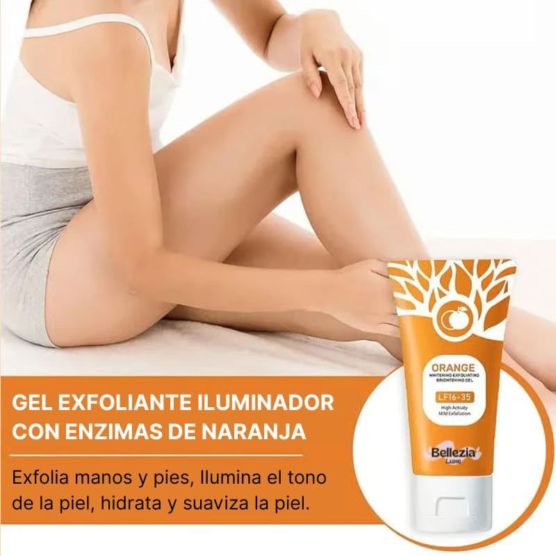 Gel exfoliante iluminador de Naranja - Bellezia Luxe