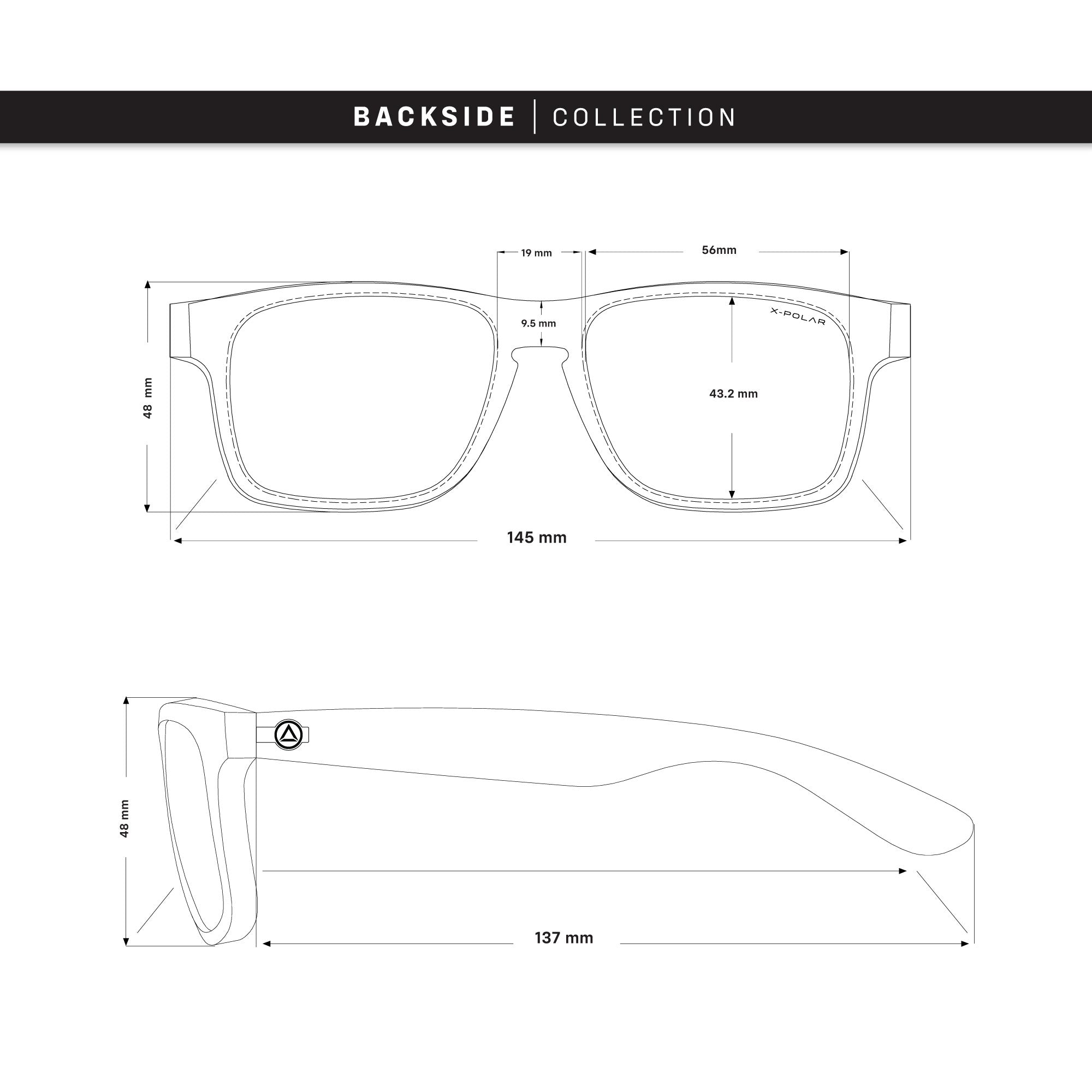 Backside Brown Tortoise / Black